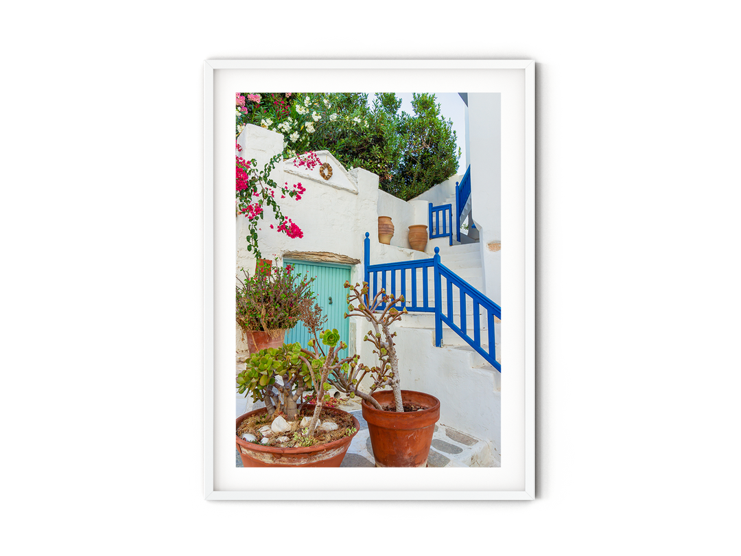 Greek Village Staircase | Fine Art Photography Print