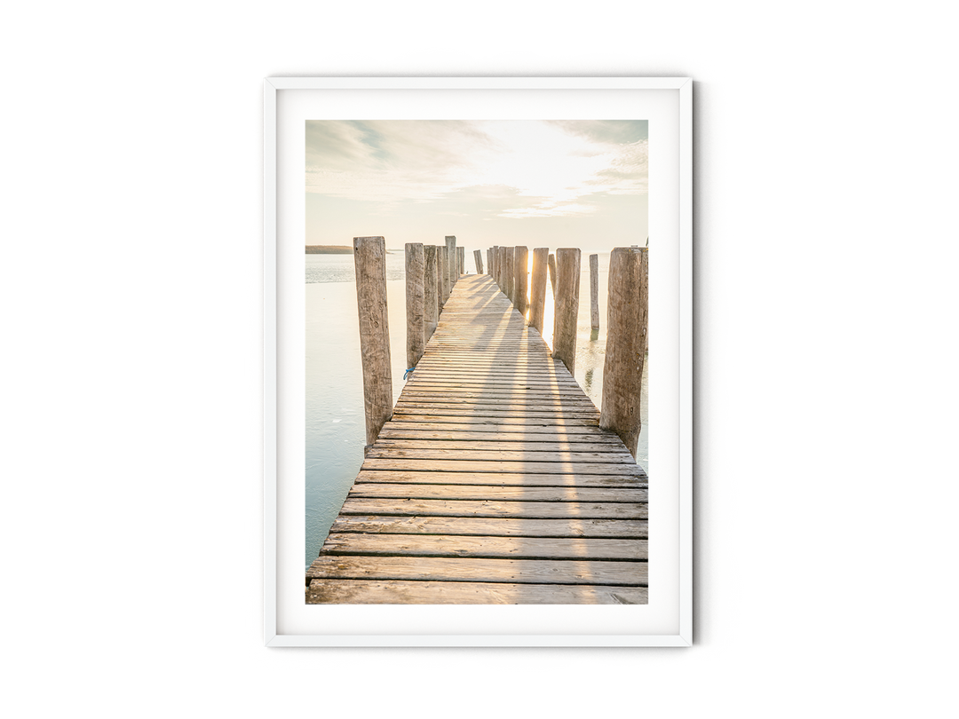 Wooden Pier at Sunset | Fine Art Photography Print