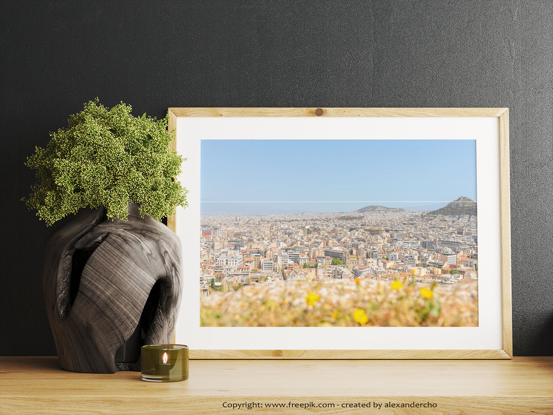 Panoramablick Athen III | Fine Art Poster Print