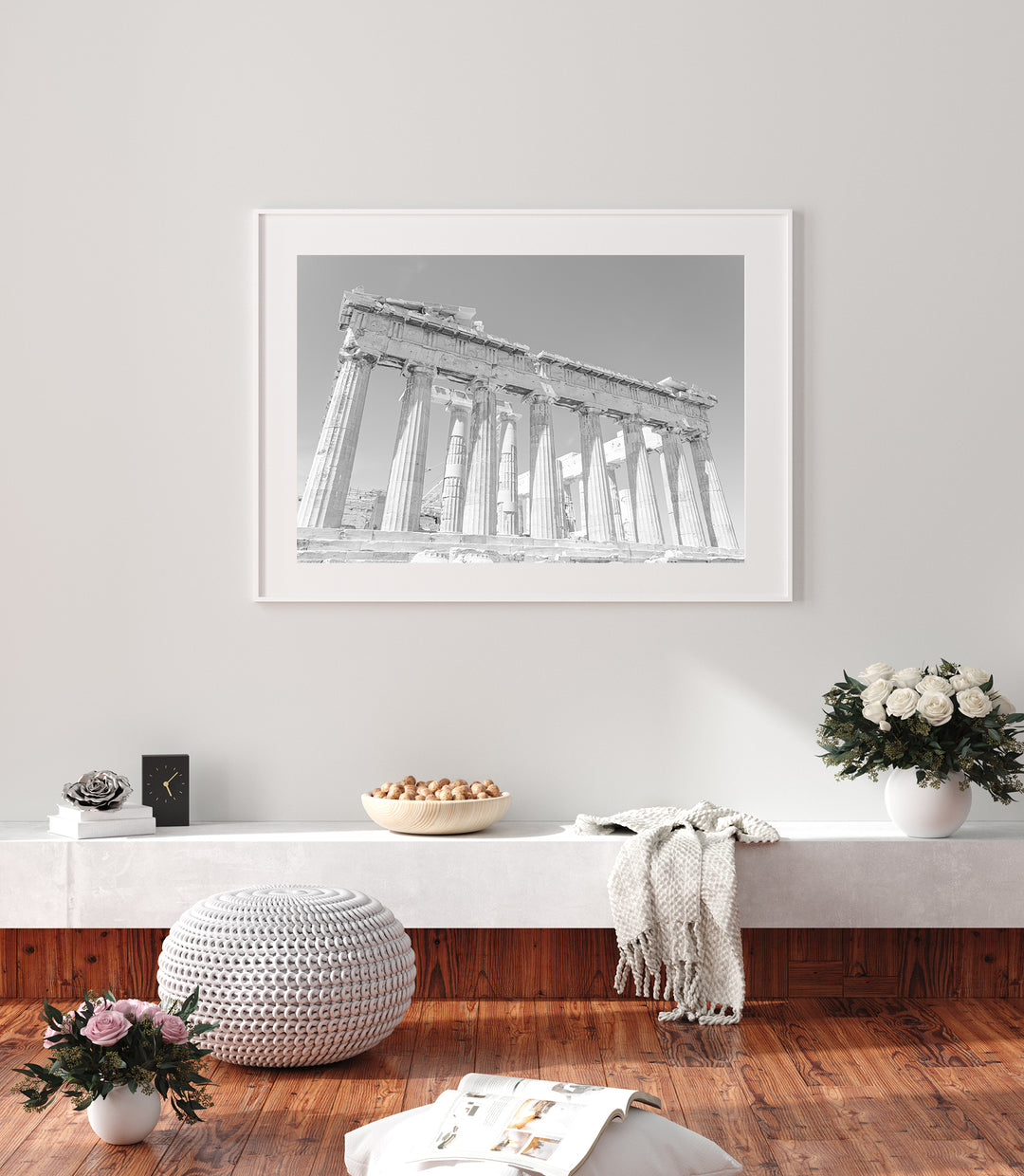 Schwarzweiße Akropolis | Fine Art Print