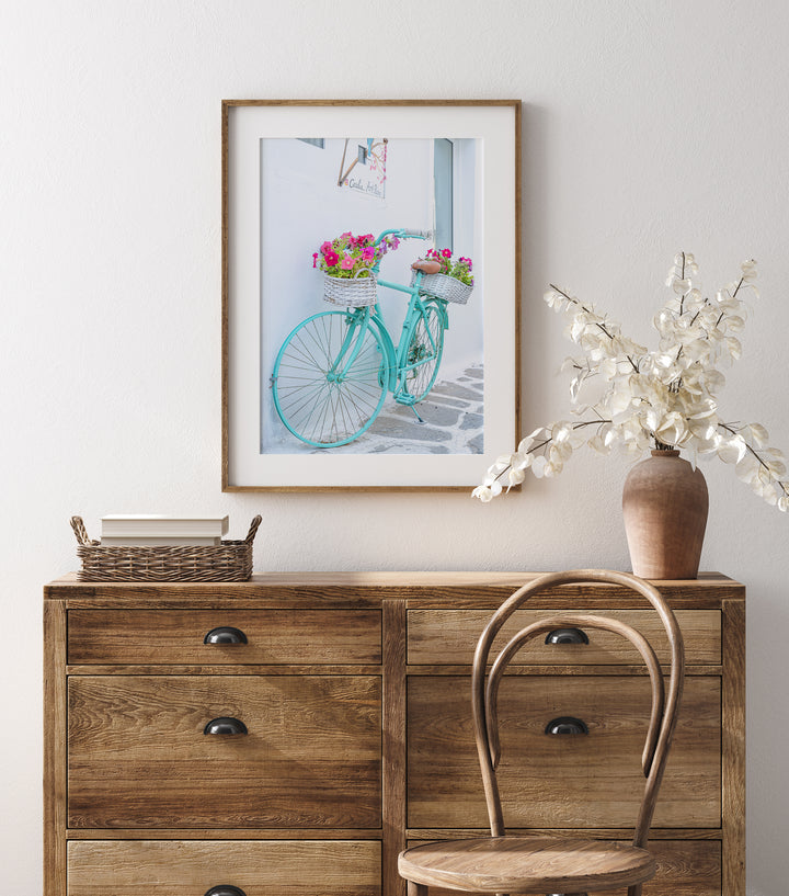 Türkises Fahrrad | Fine Art Print
