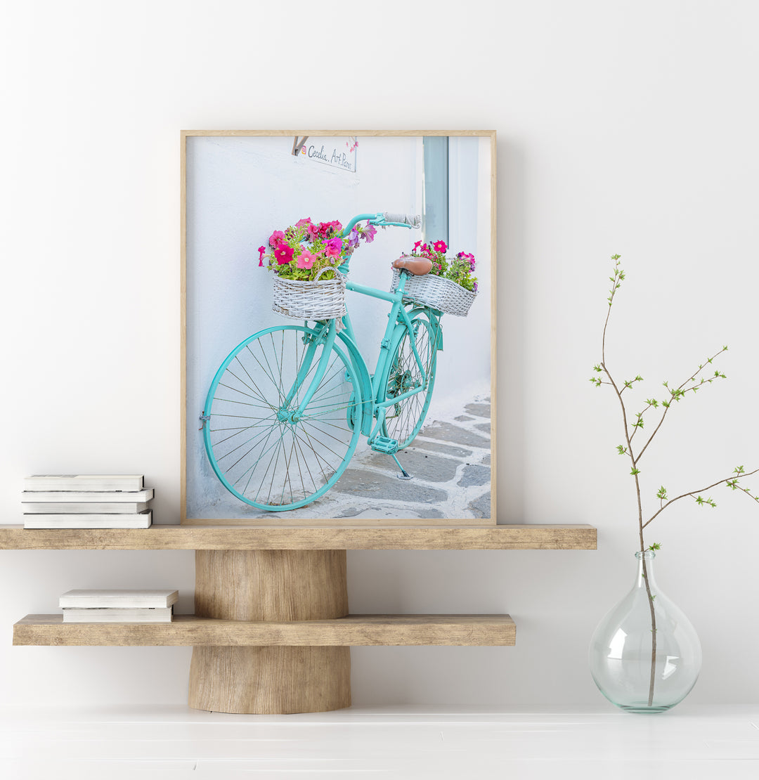 Türkises Fahrrad | Fine Art Poster Print