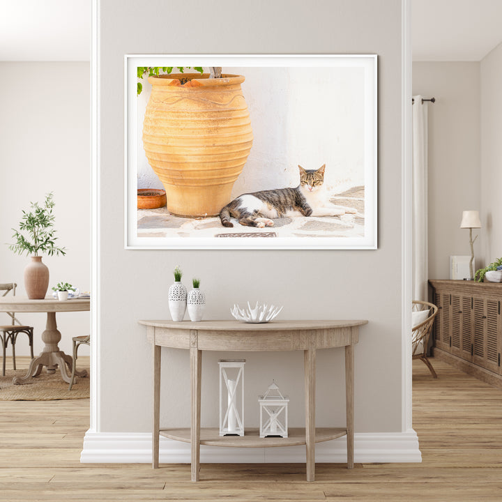 Griechische Katze II | Fine Art Print