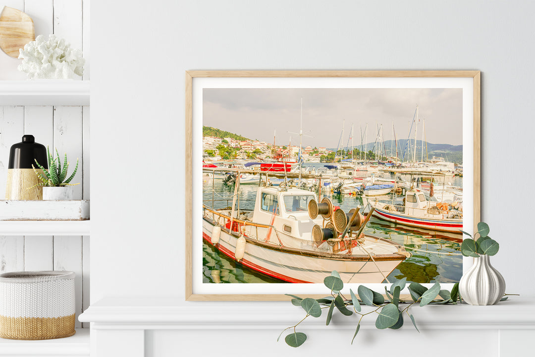 Griechische Fischerboote | Fine Art Poster Print