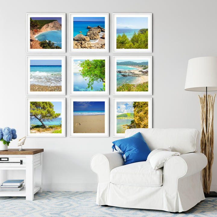 Greek Beaches Gallery Wall II | Fine Art Photography Print Set
