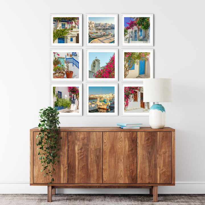 Insel Paros Bilderwand | Fine Art Poster Print Set
