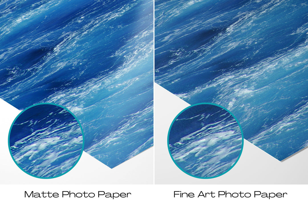 Abstrakter blauer Ozean | Fine Art Print